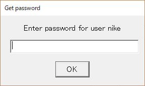 enter password